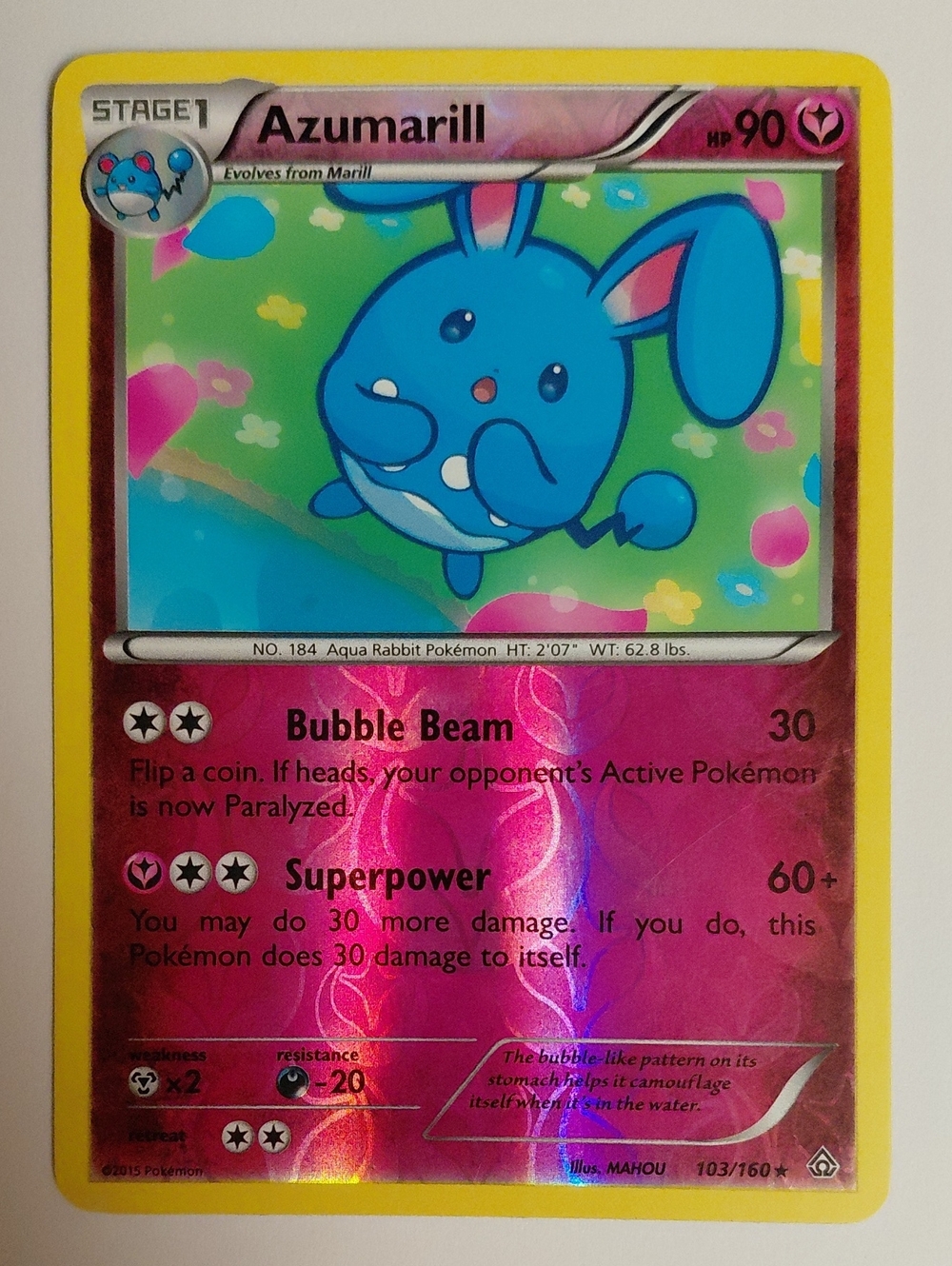 Cutie Fairy Card Lot - Pokemon - Whimsicott And Azumarill - Picture 3 of 16